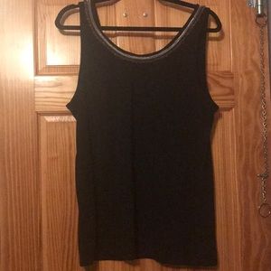 Black embellished top